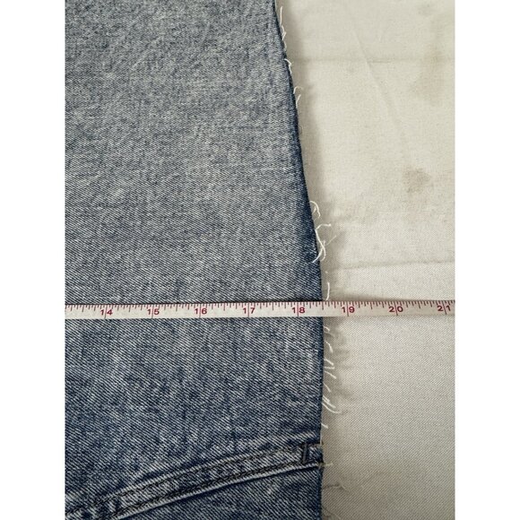 ON High Rise Pockets 18 Button Front Skirt Acid Wash Y2K 90s Vibes Skater Grunge - Picture 10 of 10